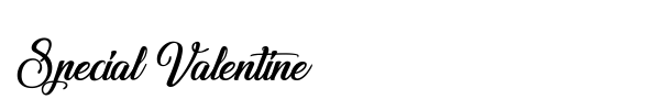 Special Valentine font preview